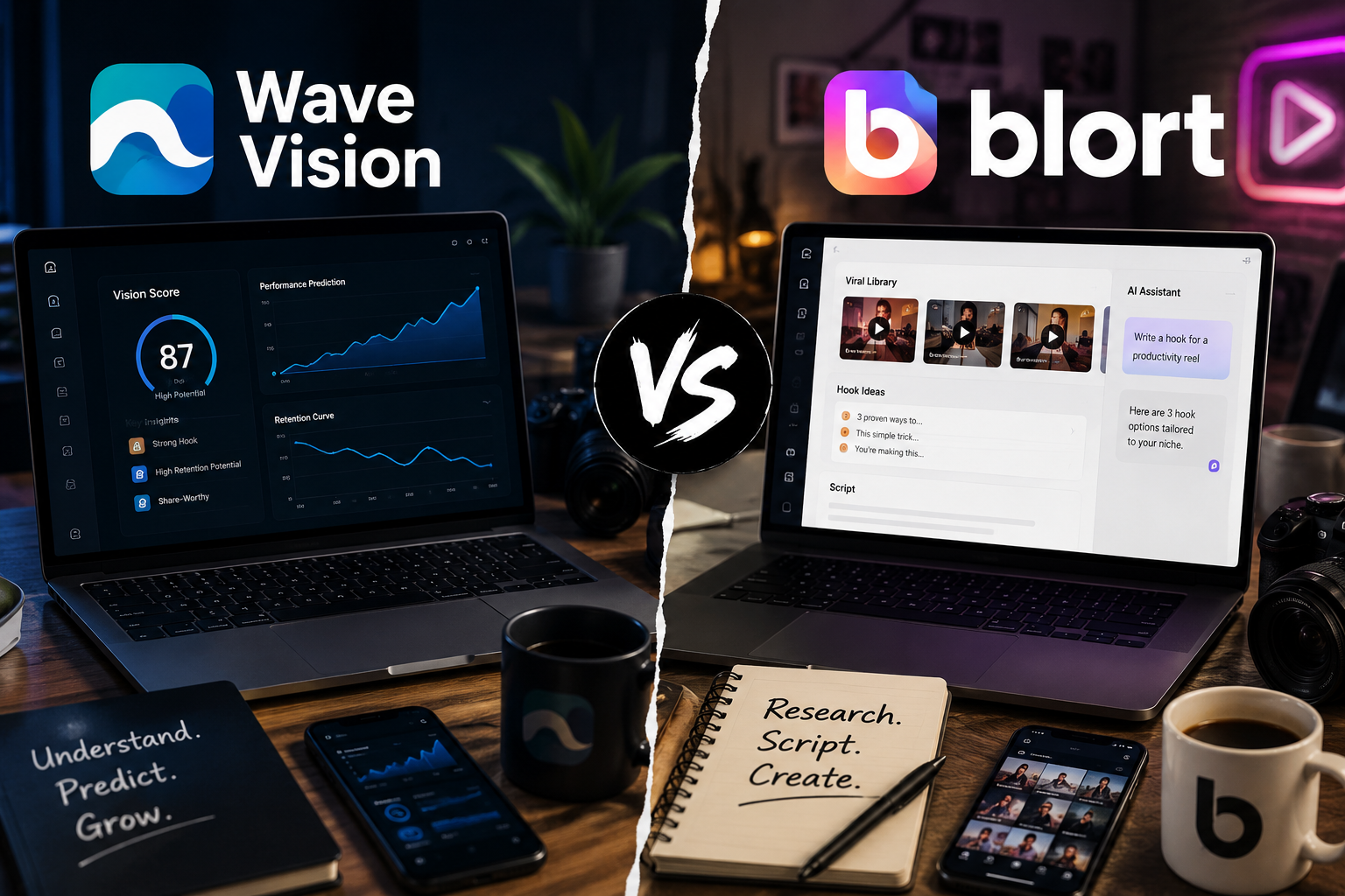 Wave Vision vs. Blort AI: Which Predictive Tool is Better for Small Creators?