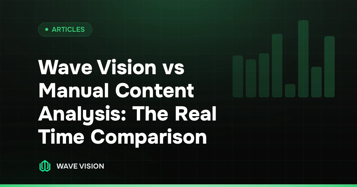 Wave Vision vs Manual Content Analysis: The Real Time Comparison